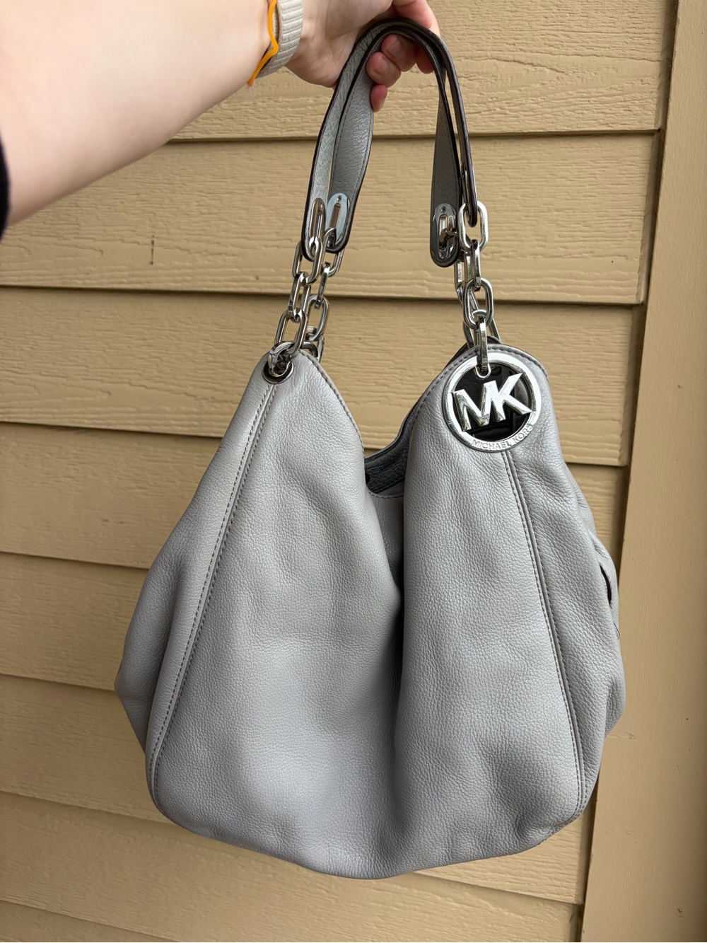 Michael Kors Gray Leather SOHO Y2K shoulder Bag